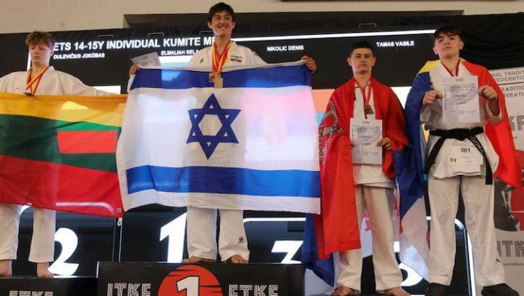 Юный израильский каратист завоевал четыре золотые медали на чемпионате Европы