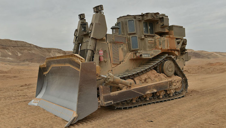 Израиль представил RobDozer – автономную версию саперного бульдозера D-9 от Caterpillar