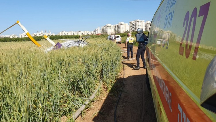 В Нетании разбился вертолет, пилот погиб