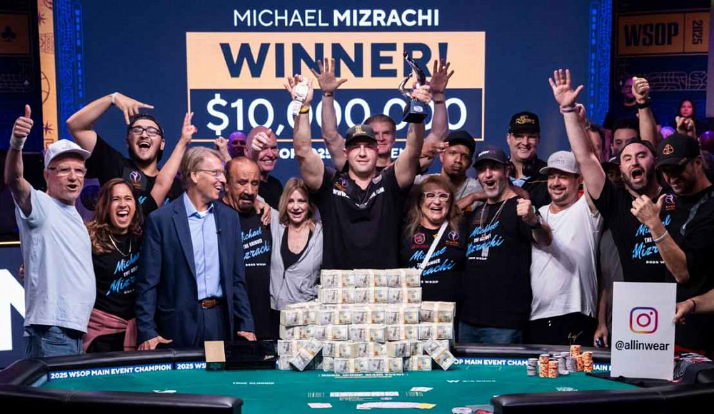 Израильтянин Михаэль Мизрахи выиграл главный приз World Series of Poker – $10 млн