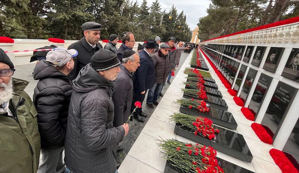 Представители еврейской общины Азербайджана посетили Аллею шехидов в Баку